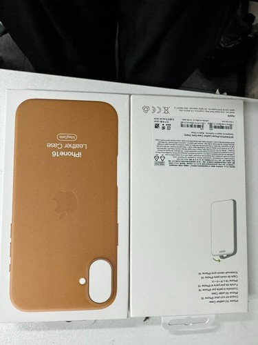 For iphone 16 Pro Max 6.7'' 16 6.1'' Original Leather Phone Case With Magsafe - Photo 9 sur 21