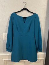 Milly V Neck Molly Mini Dress Blue/Azure Size 8
