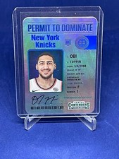 OBI TOPPIN 2020-21 CONTENDERS PERMIT TO DOMINATE CASE HIT ROOKIE SSP RC #14
