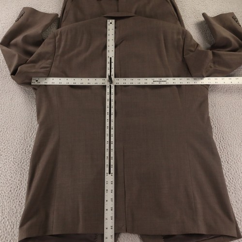 Chaps Suit XL Brown Wool Polyester Twill Worsted 46R 34x30 - Picture 9 of 24