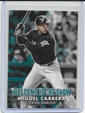 2022 Topps Series 1 Baseball Miguel Cabrera Welcome to the Show WTTS-28