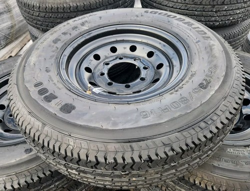 ST TRAILER 16" 8 LUG ON 6.5 STEEL WHEELS & 235/80/16 10 PLY LOAD RANGE E - BLACK