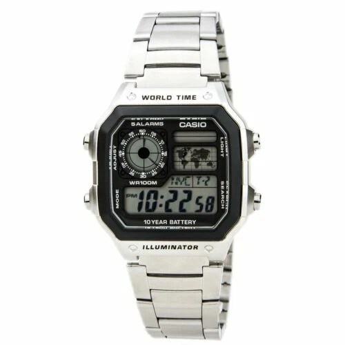 Casio Stainless Steel Band Wristwatches
