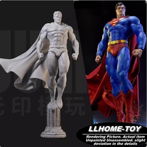 Anime Superhero Superman Clark Kent Fly Resin 3D Print GK Figure DIY Model - Picture 5 of 12