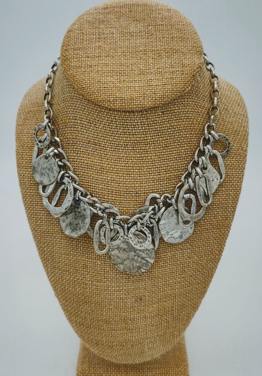 Ruby Road Silver Tone Statement Necklace - image 2
