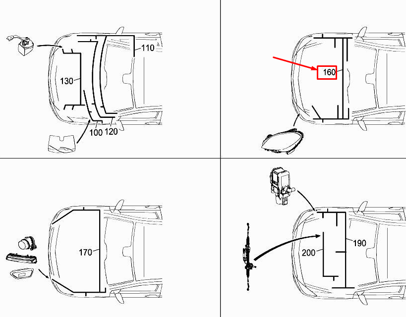 Neu MERCEDES-BENZ B W246 Kabelbaum der vorderen Lampeneinheit A2465408134