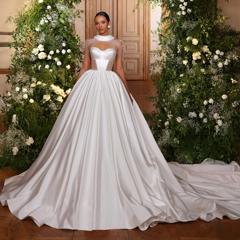 Wedding Dresses Custom Made Empire Waist Duchess Satin Gown Amy