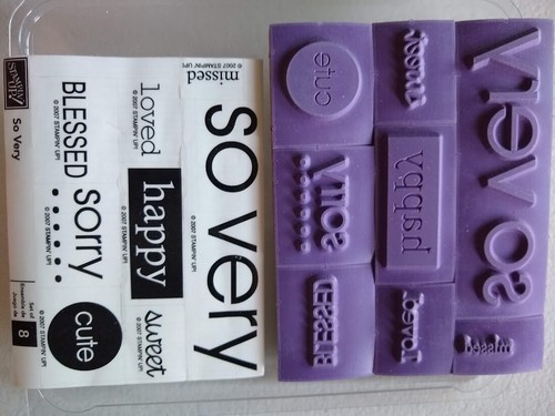 Stampin' Up! SO VERY 8er Set, unmontierte Stempel & Holzblöcke 2007 NEU! - Bild 2 von 2