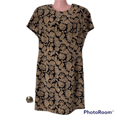 Womens Ann Taylor Dress 2 Black Floral | eBay
