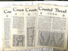 Counted Thread Society of America CSGA Newsletter Lot Of 4 Year 1980 Used