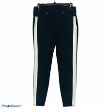 SIMPLY VERA VERA WANG Women  s Athletic Leggings Sz Small Black  White