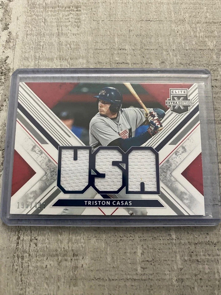 2019 Triston Casas Elite Extra Edition USA Team Materials 195/499 Patch Red Sox - Image 2 of 4