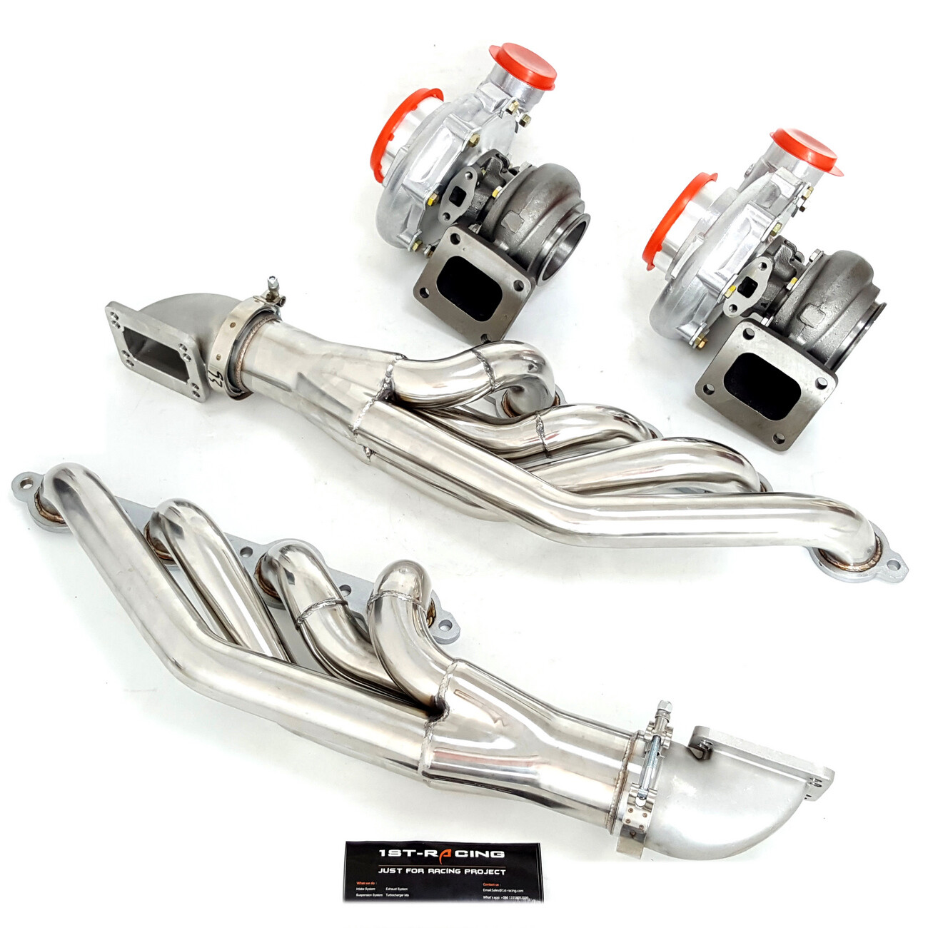 For LS1 LS6 LSX GM T4 4.8L, 5.3L AR.80/.81 Oil Turbos +Turbo Manifold