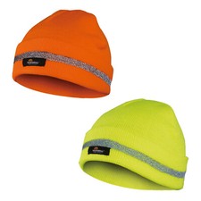 Vizwell Warnschutz Mütze Wintermütze Kopfbedeckung Warnschutzmütze Warnmütze