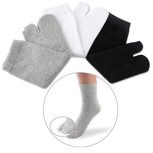 6 Pairs Socks Men Women Kimono Flip-Flop Sandal Split Toe Tabi-Ninja Socks Socks - Picture 4 of 9