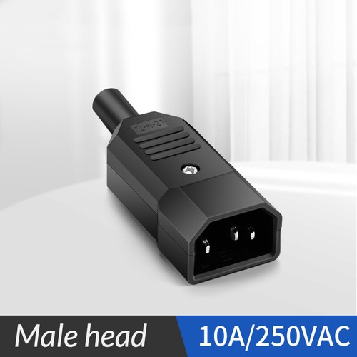 IEC Mains Power Plug / Socket Inlet Outlet Cable Connectors C13 C14 - Picture 12 of 13