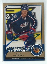 Ron Hainsey Signed 2008/09 O-Pee-Chee Card #252