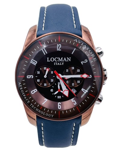 Watch LOCMAN Aviator Titanium Chrono 43mm 450bbl/580 Skin scontatissimo NEW  | eBay