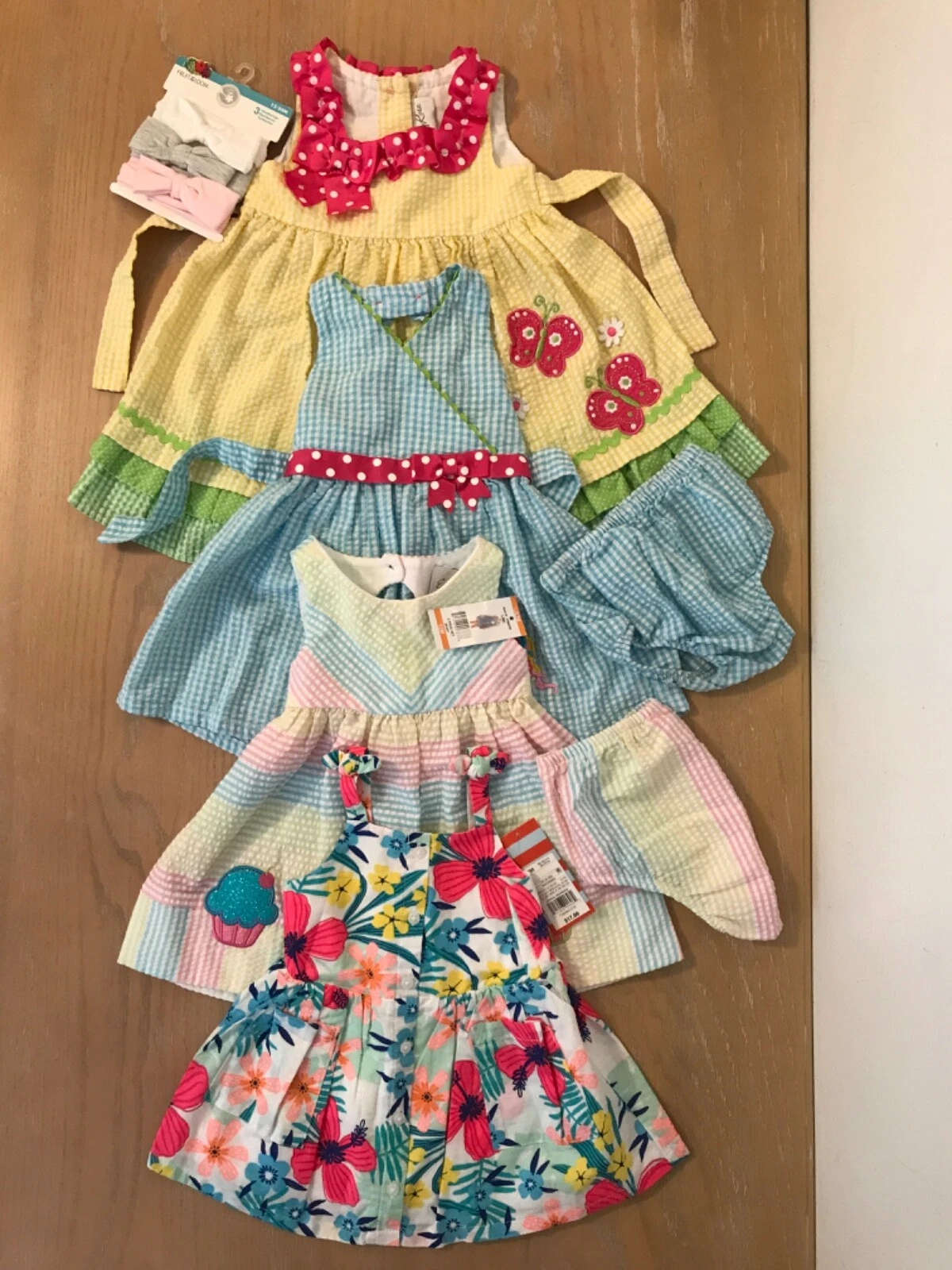 Emily Rose & Others Infant Girls Summer Clothing Lot of 8 (5 New) Size 12 Months