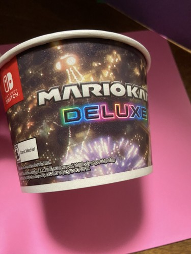 RARE Cold Stone Creamery Ice Cream Cup Nintendo Super Mario Maker 2 Mario Kart 8 - Picture 12 of 15