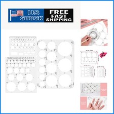 Multi-Purpose Circle Drawing Template Set for Architects and Artists, 3 Sizes