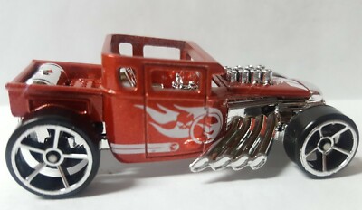 Hot Wheels Treasure Hunt Bone Shaker Red Rare 1:64 Scale Loose New