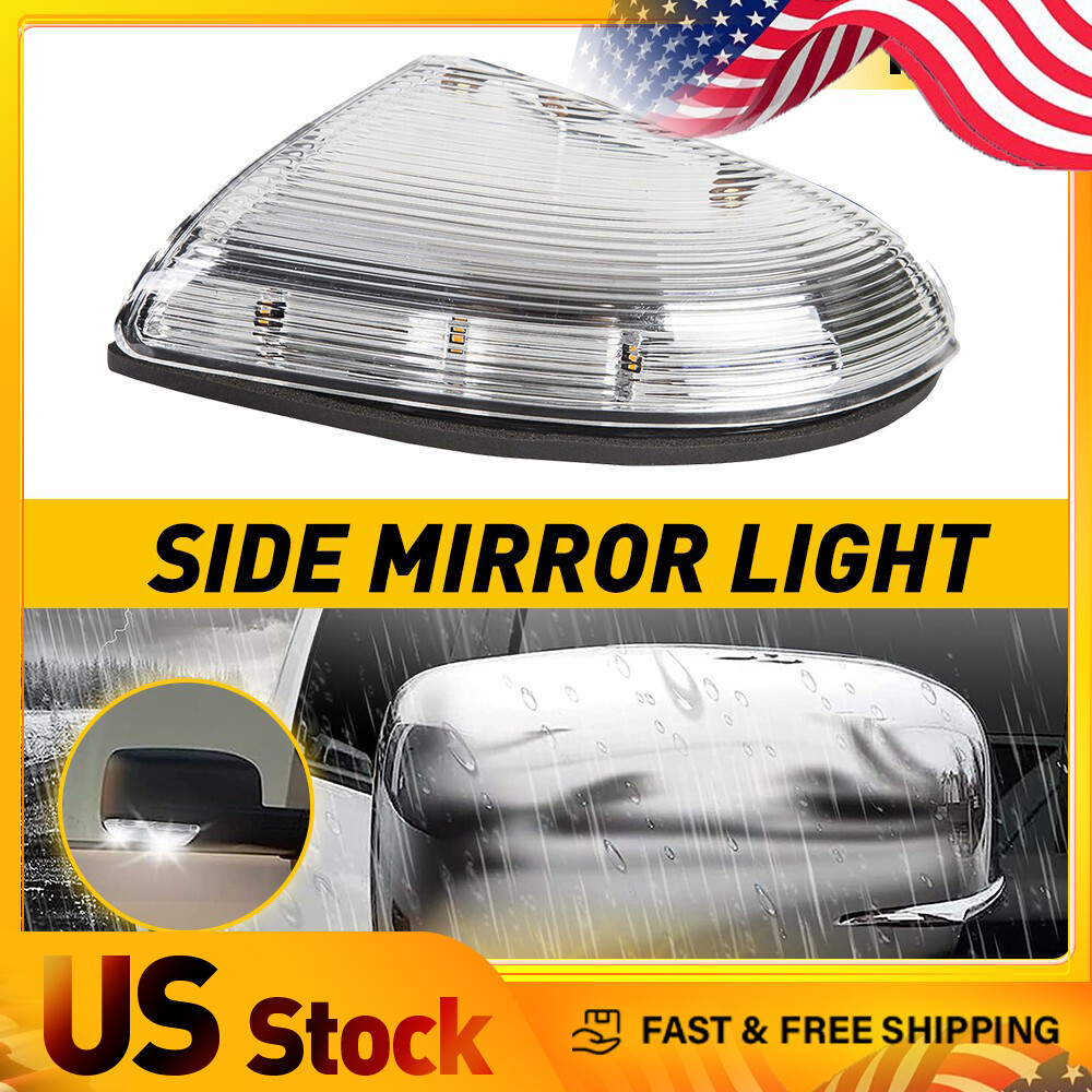 Clear Amber/White Housing Mirror Fits Dodge Ram 1500 2500 Light 2009-14