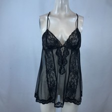ADORE ME - WOMENS MEDIUM - BLACK LACE SPAGHET...