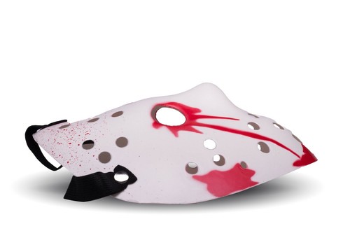 Adult Bloodied Halloween Style Hacker Horror Hockey Face Masks Slasher Halloween - Picture 5 of 9