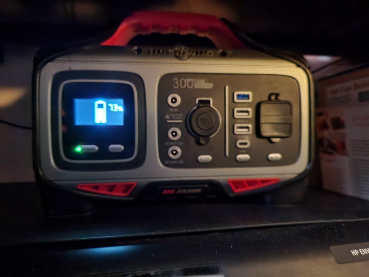Portable Power Station - Rockpals 300W Solar Generator - 8 Output