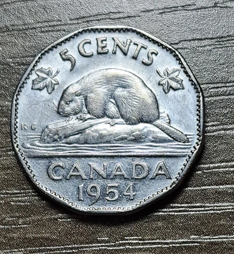 1954 Canada 5 Cents — photo from the most recent tracked eBay sale