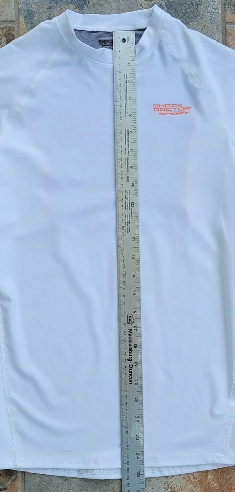 Shock Doctor Shirt Unisex Adult Small Sport Compression White Short Sleeve NWT - Image 2 of 4