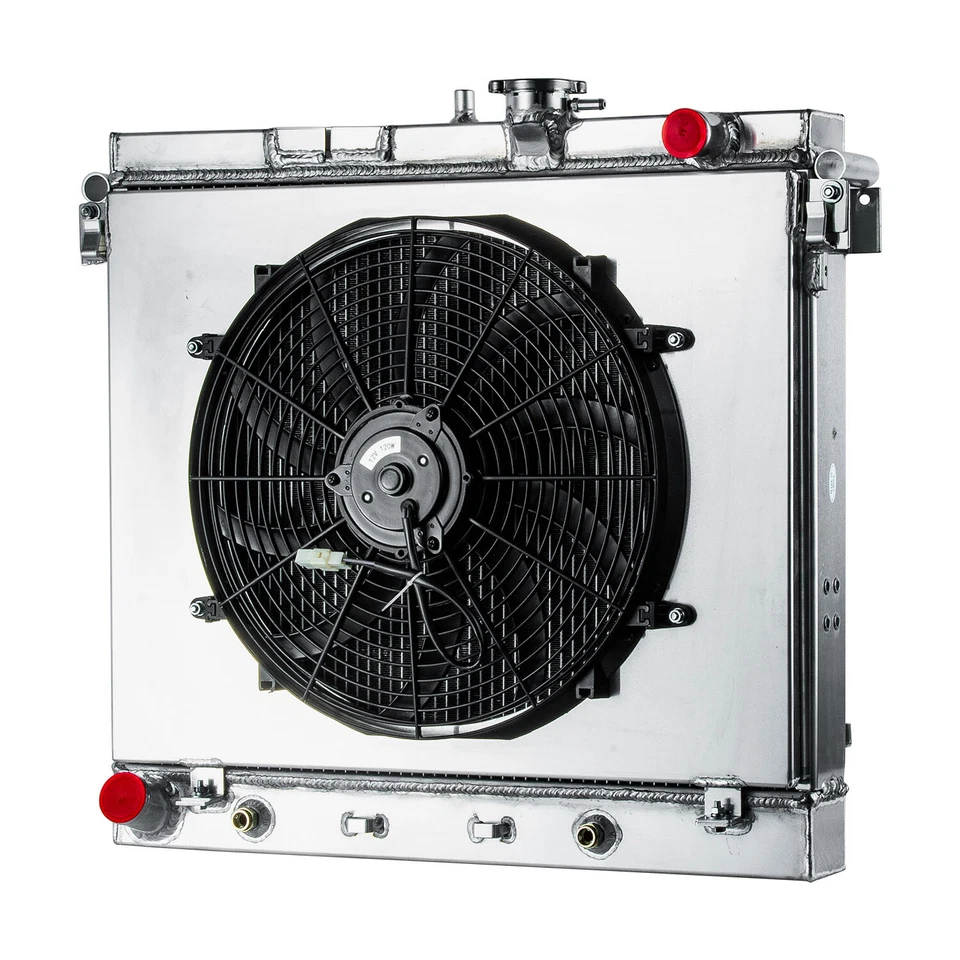 For Chevy Colorado GMC Canyon Hummer H3/H3T 2006-2012 4 Row Radiator+Shroud+Fan - Изображение 3 из 4