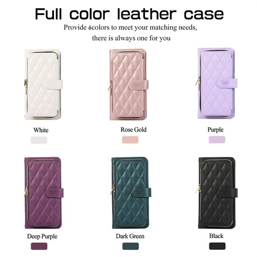 For Samsung S23 Plus S21 S10 S8 Leather Pocket Long Lanyard Wallet Card Bag Case - Picture 2 of 50