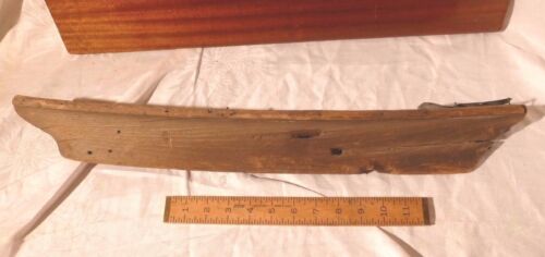 Antigua goleta de madera tallada con cuerpo de veleta siglo 1800 cabeza de mármol ma arte primitivo - Imagen 2 de 12