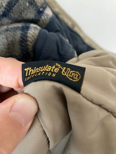 Vintage LL Bean Barn Coat Chores Wool Lined Navy Full Zip Southwesten Mens Large - Picture 14 of 17