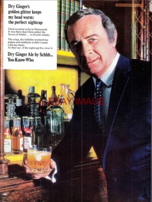 1969 Reklame für SCHWEPPES Dry Ginger Ale William Franklyn Print Ad 740/152