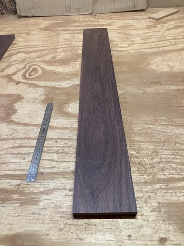 East Indian Rosewood fretboard blank. fingerboard 2.75"x21.5”x3/8"