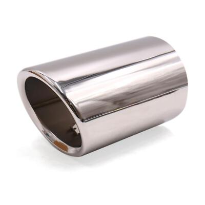 3.1inches Inlet Dia Silver Tone Car Exhaust Tail Muffler Tip Pipe for Audi Q3