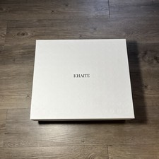 Khaite Box Designer Empty Shoe Boot Gift Storage 12.5x14.25x5.75&rdquo; Tissue Exc Con