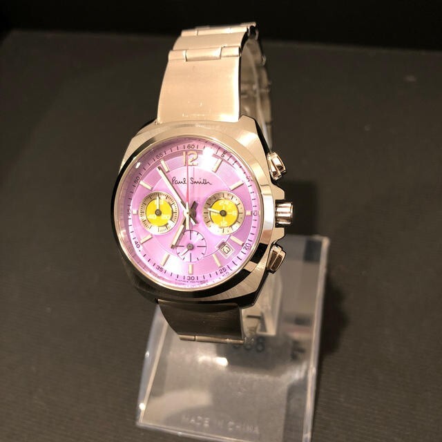 Paul Smith Wristwatch Pink Purple Analog Chronograph No battery