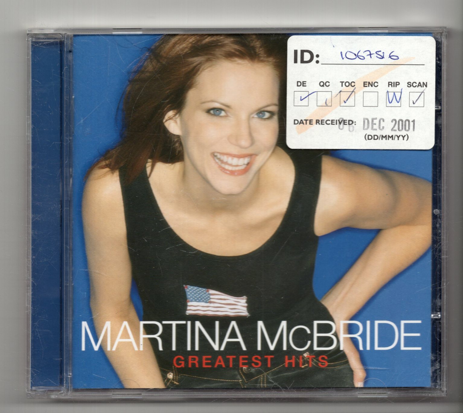(JY70) Martina McBride, Greatest Hits - 2001 CD