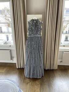 needle and thread blue gown