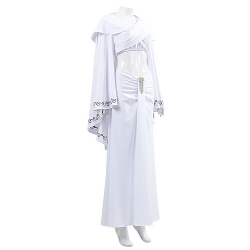 Women Cosplay Padmé Amidala Halloween Carnival Costume Set Performance Costume - Picture 7 of 12