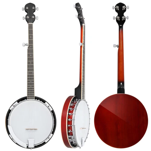 Full Size 5 String Right Handed Banjos Set with Closed Solid Sapele Back US - Bild 14 von 16
