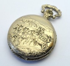 HORSE CARRIAGE SHIVAS QUARTZ POCKET WATCH