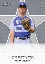 2019 Nolan McLean Leaf Perfect Game Nike AA Classic Aflac GameDay Rookie NY METS