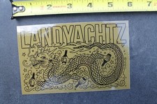 Landyachtz Land Yacht Gold Liquor Beer Dragon Z29B Vintage Skateboarding STICKER