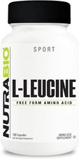 100 Pure L-Leucine - Muscle Recovery, Vegan  Non-GMO, 180 Capsules