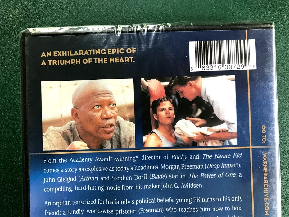 The Power of One (DVD) 1992, Morgan Freeman, boxing, FACTORY